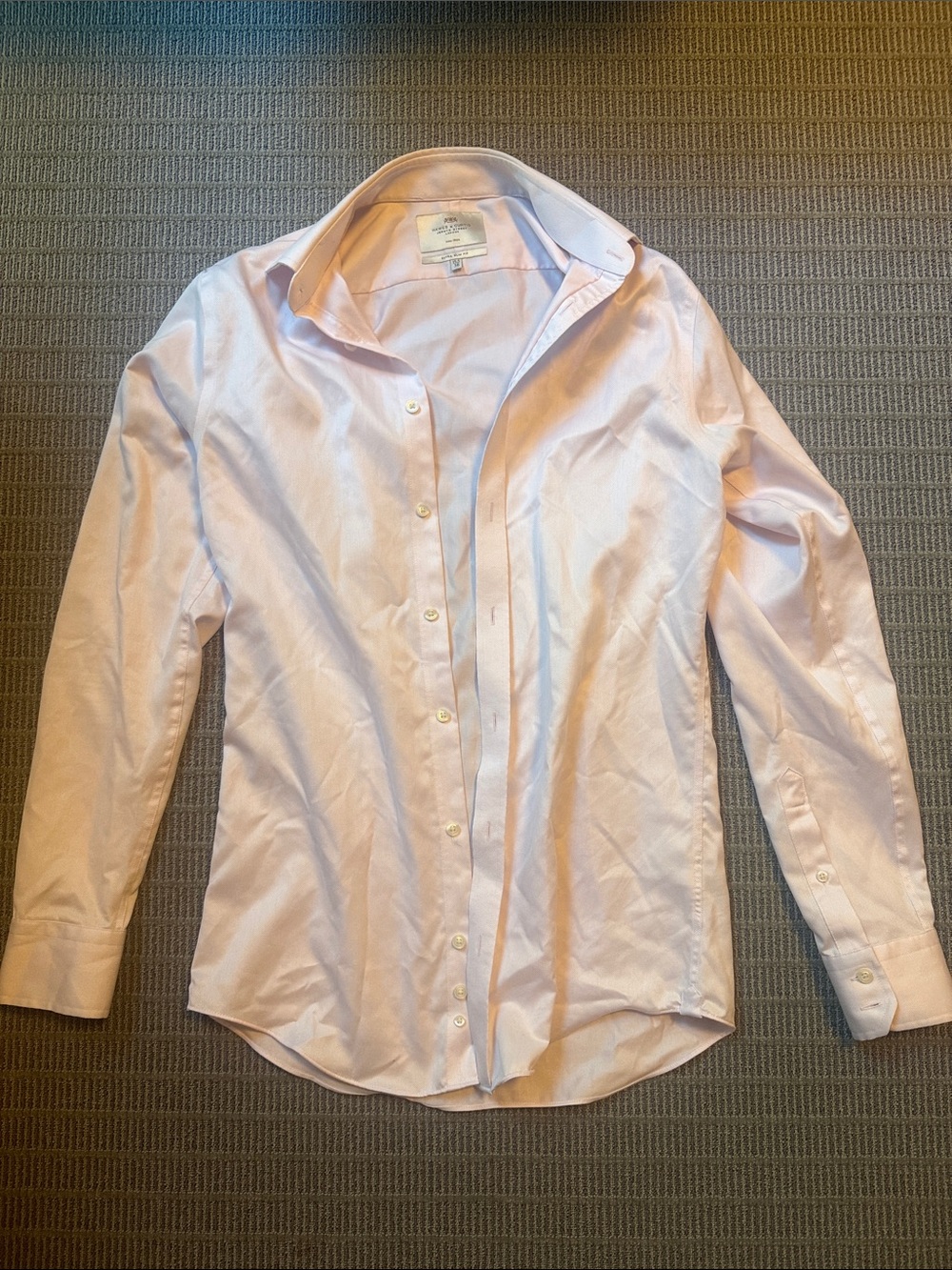 Hawes & Curtis Dress Shirt extra slim fit pink 15.5/36 non iron